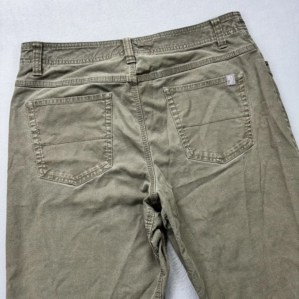 The North Face Pants‎ Mens 34x33 Canvas Olive Green 5 Pocket Stretch Workwear